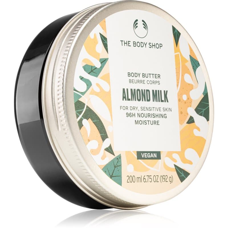 The Body Shop Almond Milk Body Butter Voedende Lichaamsboter voor Droge en Gevoelige Huid 200 ml