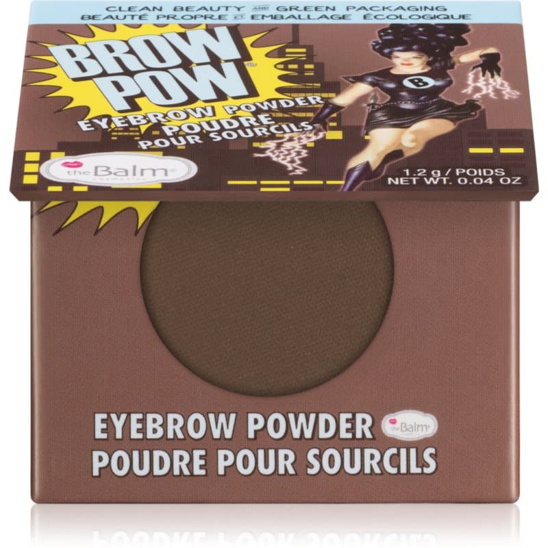 theBalm Browpow® wenkbrauwpoeder in een praktisch magnetisch doosje Tint Dark Brown 1,2 g
