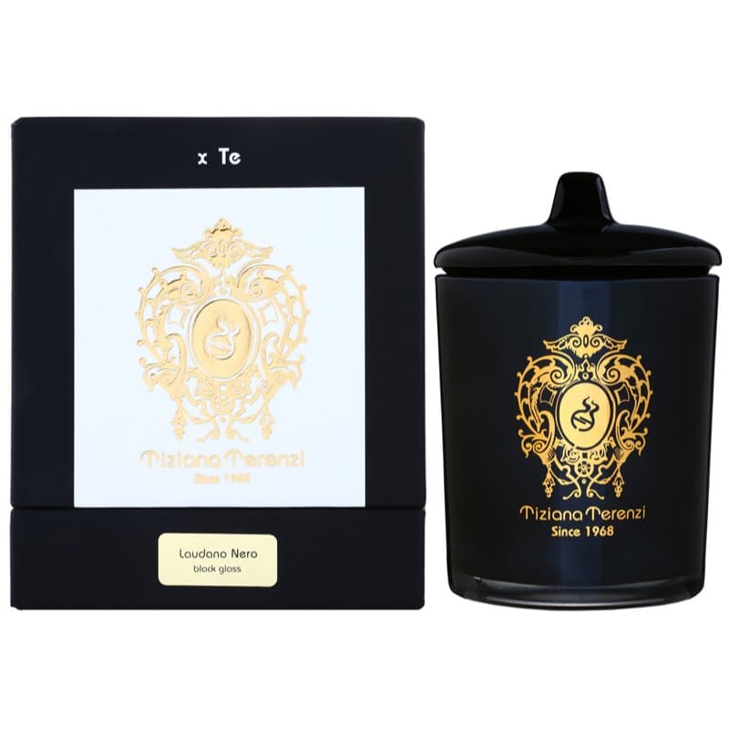 Tiziana Terenzi Black Laudano Nero geurkaars met kapje 500 g