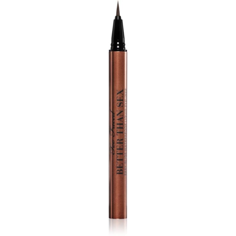 Too Faced Better Than Sex Easy Glide Waterproof Liquid Eyeliner Langaanhoudende Eyeliner Tint Chocolate 6 ml