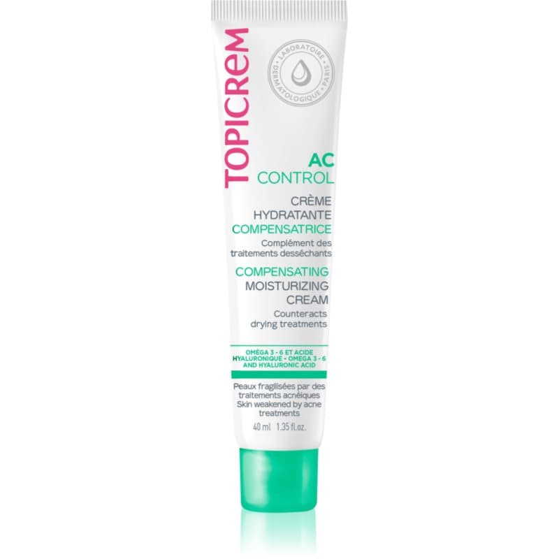 Topicrem AC Compensating Moisturizing Cream Hydraterende Crème voor Vette Huid met Acne Neiging 40 ml
