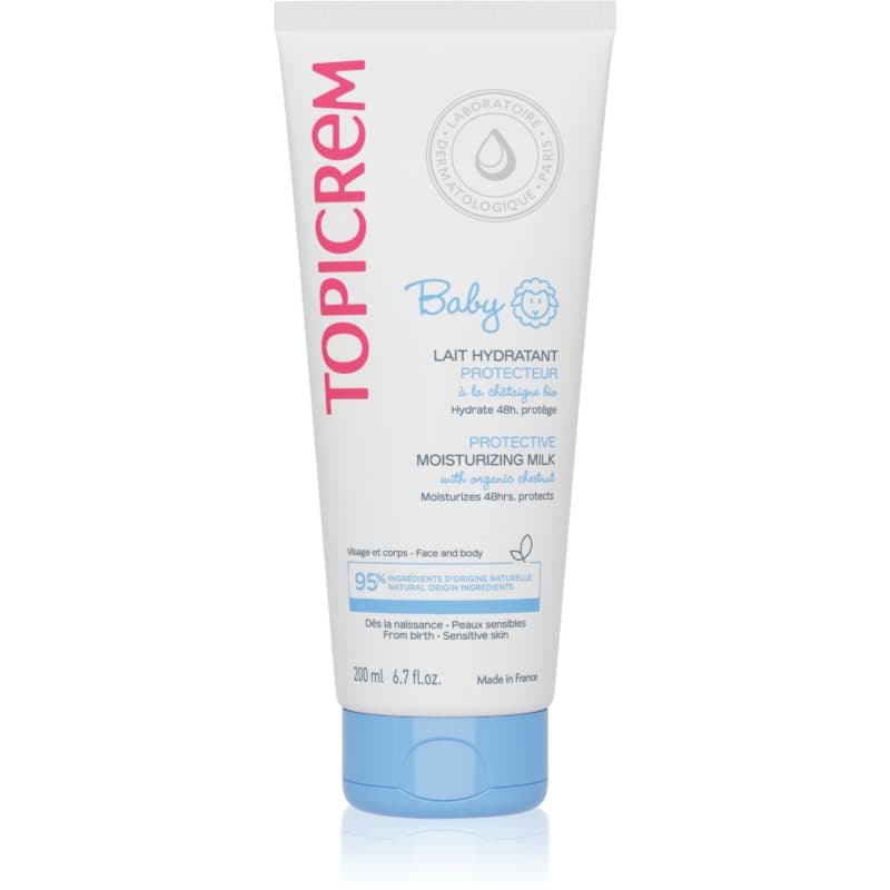 Topicrem BABY My 1st Ultra-Moisturizing Milk hydraterende lotion voor het lichaam en het gezicht voor Droge en Gevoelige Huid 200 ml