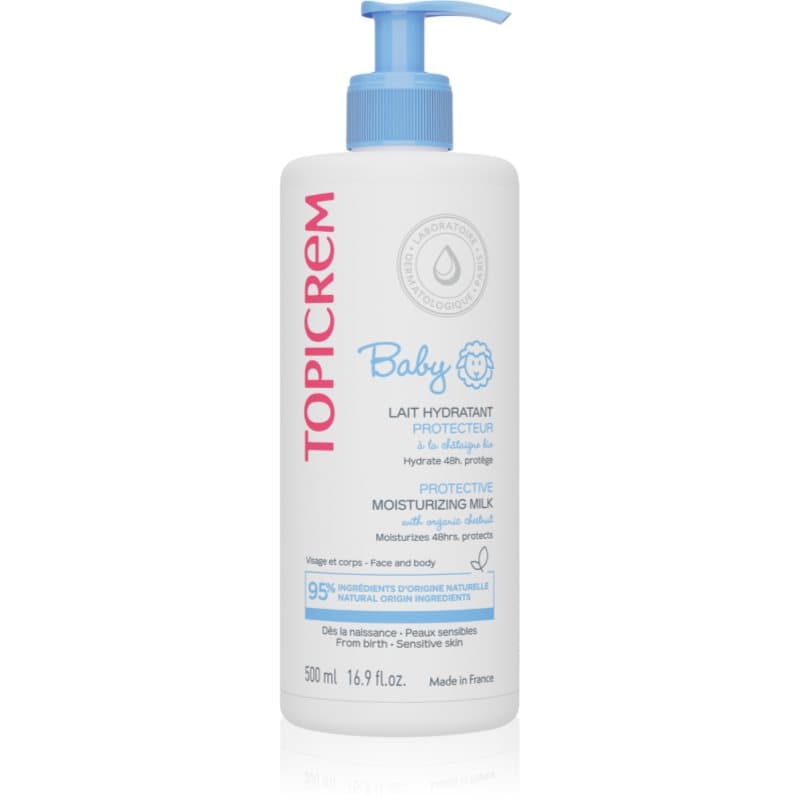 Topicrem BABY My 1st Ultra-Moisturizing Milk hydraterende lotion voor het lichaam en het gezicht voor Droge en Gevoelige Huid 500 ml