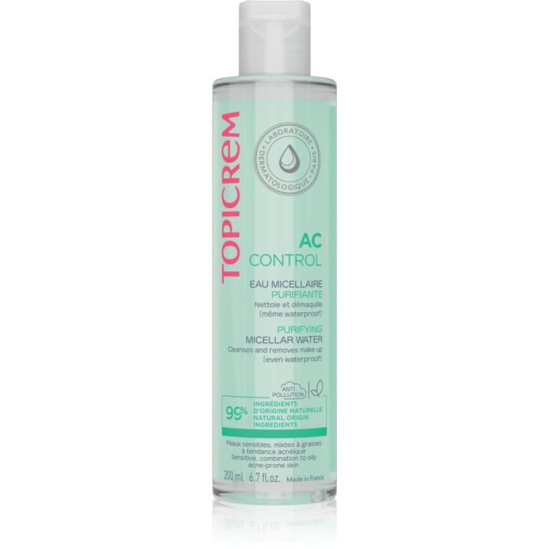 Topicrem AC Purifying Micellar Water Reinigende Micellair Water voor Vette Huid met Acne Neiging 200 ml