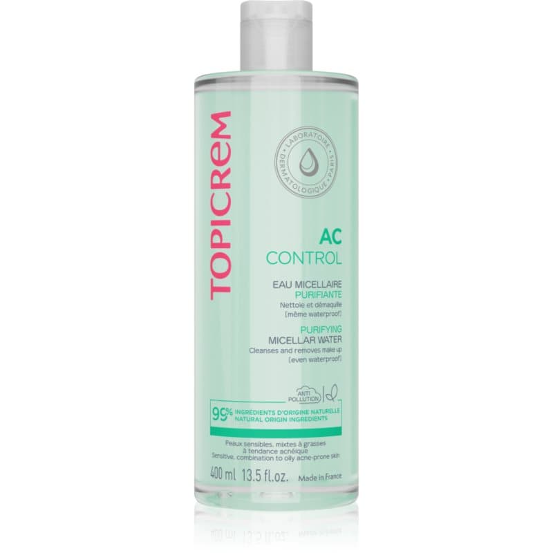 Topicrem AC Purifying Micellar Water Reinigende Micellair Water voor Vette Huid met Acne Neiging 400 ml