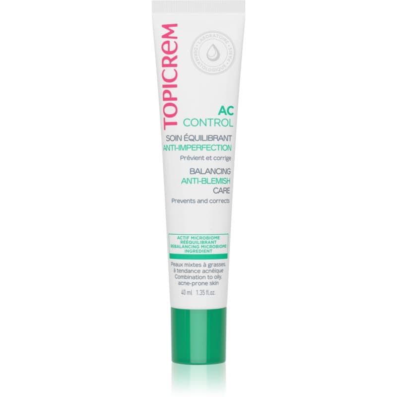 Topicrem AC Active Care Actieve verzorging voor Gevoelige Huid met Acne Neiging 40 ml