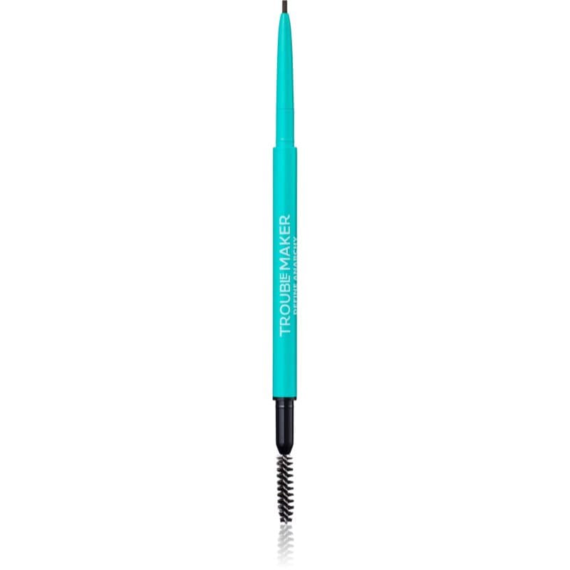 Trouble Maker Define Anarchy dubbelzijdig wenkbrauwpotlood Tint Dark Brown 0.1 g