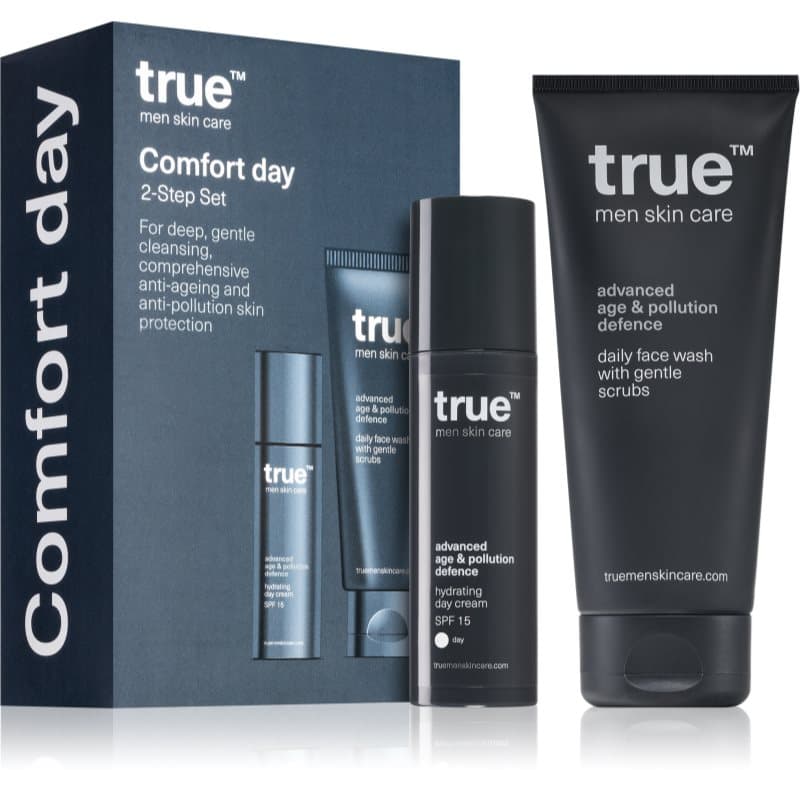 true men skin care Comfort Day Set voor Gezichtsverzorging voor Mannen 1 st