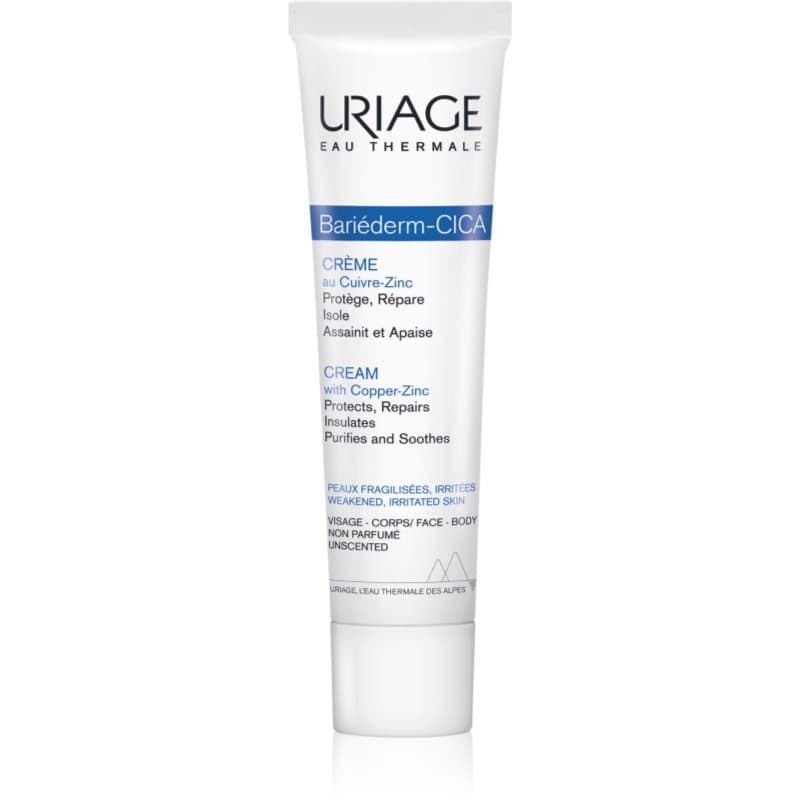 Uriage Bariéderm Cica-Cream with Copper-Zinc Repair Crème met Koper en Zink met Panthenol 40 ml