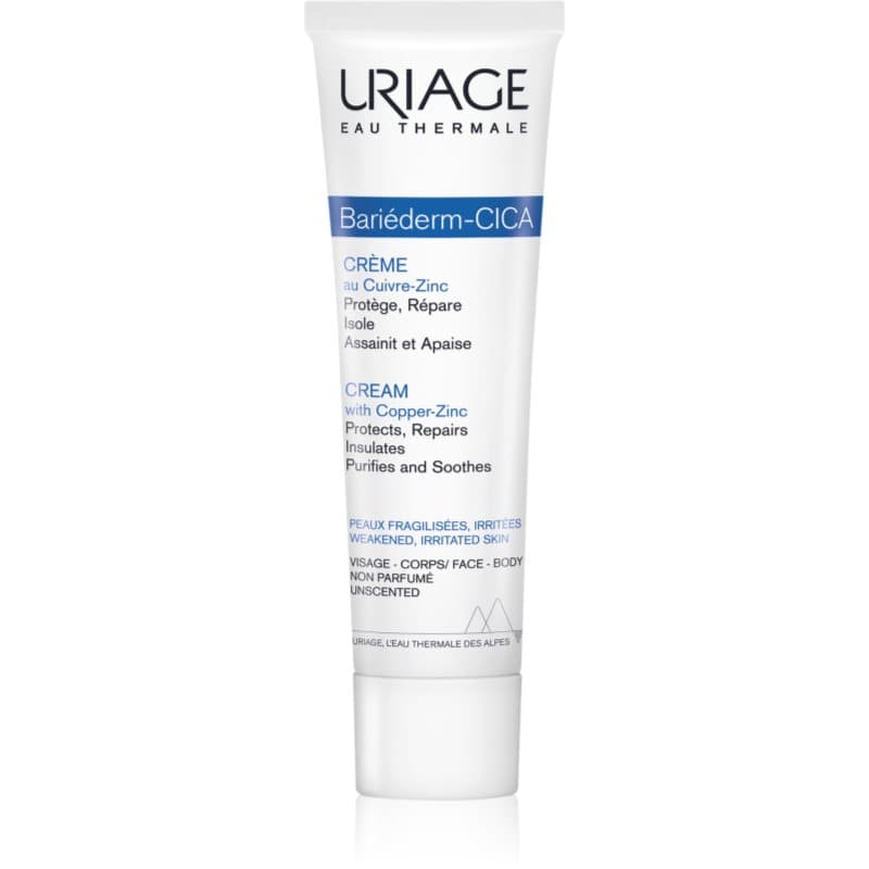 Uriage Bariéderm Cica-Cream with Copper-Zinc Repair Crème met Koper en Zink met Panthenol 100 ml