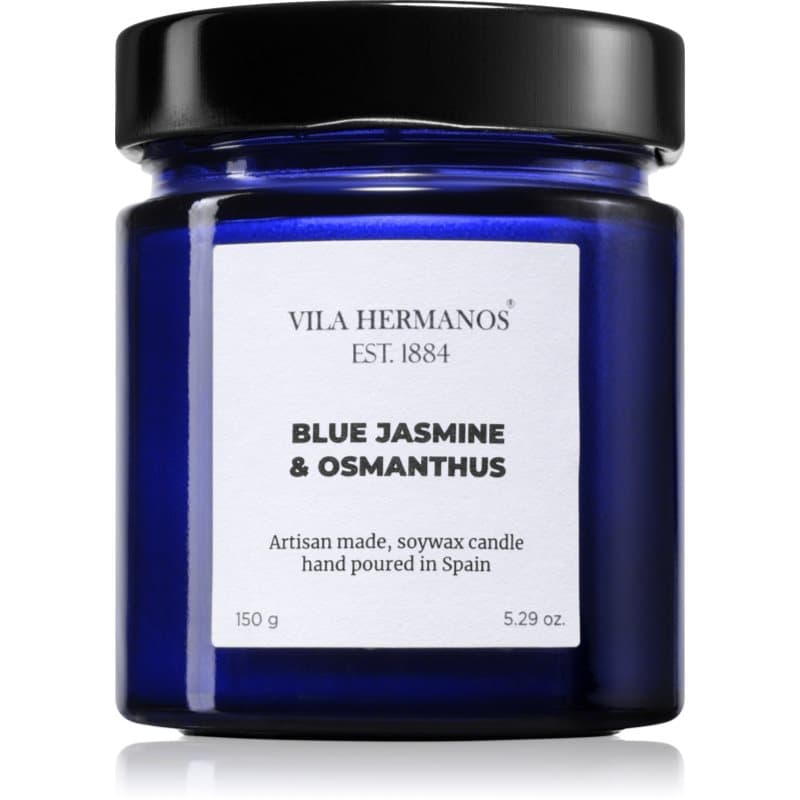 Vila Hermanos Apothecary Cobalt Blue Blue Jasmine & Osmanthus geurkaars 150 g