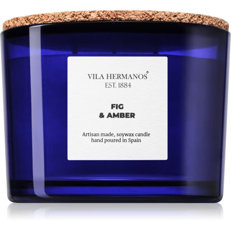 Vila Hermanos Apothecary Cobalt Blue Fig & Amber geurkaars 350 g