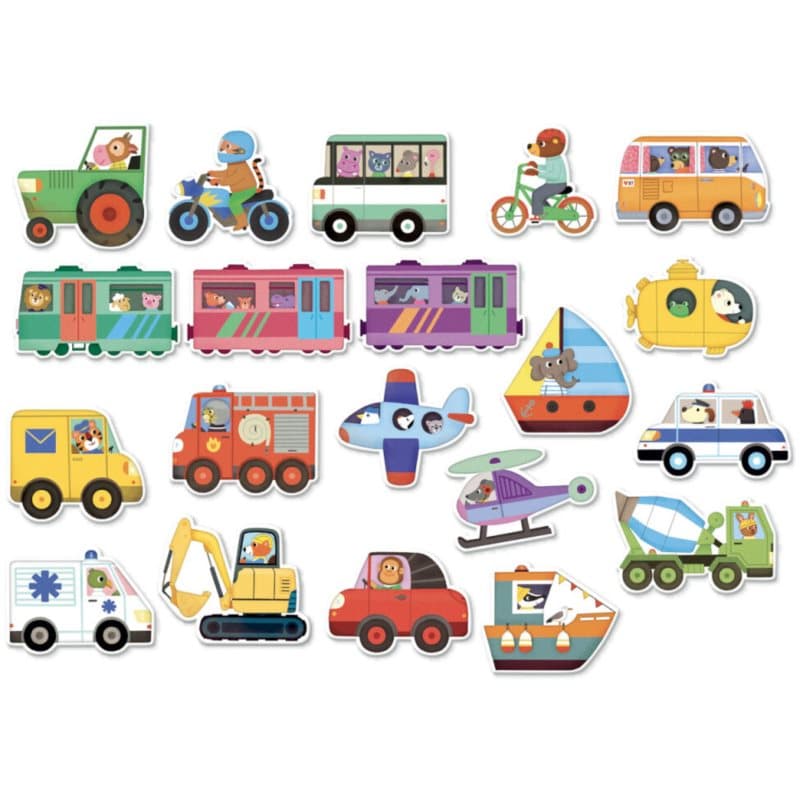 Vilac Magnets magneetjes Traffic 3y+ 20 st