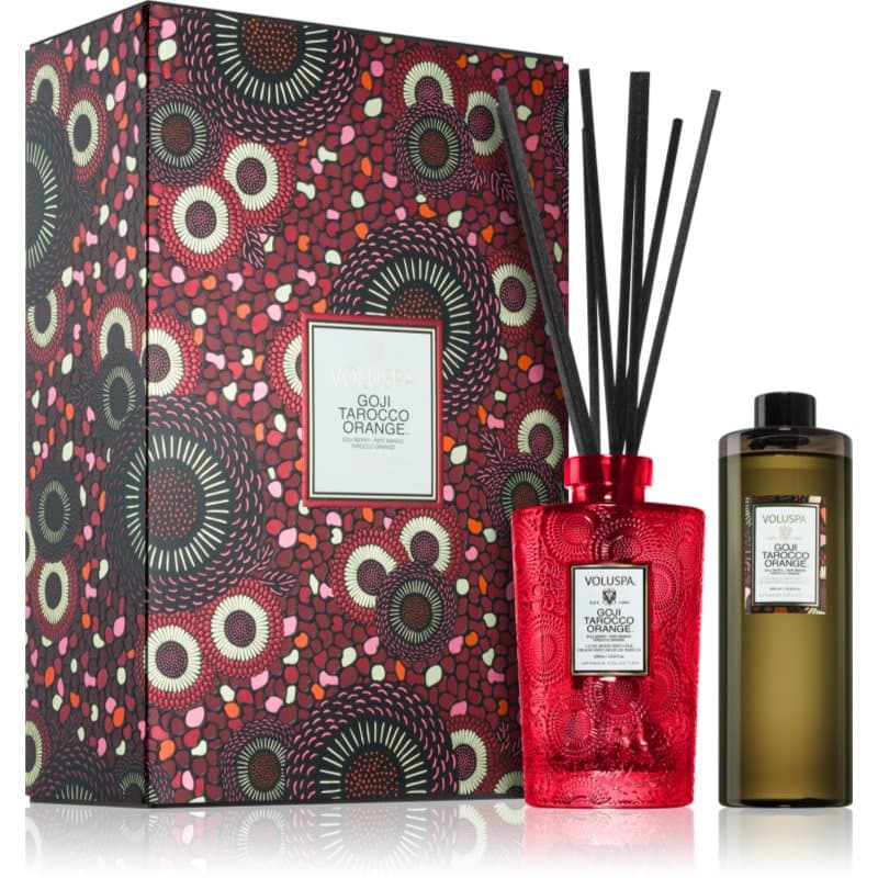 VOLUSPA Japonica Goji Tarocco Orange aroma diffuser met vulling