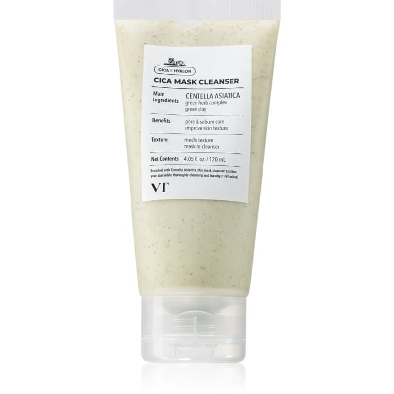 VT Cosmetics Cica Mask Cleanser Reinigend Gezichtsmasker met Hydraterende Werking 120 ml