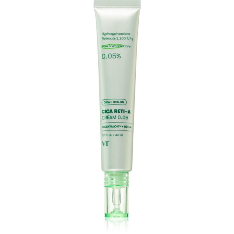 VT Cosmetics Cica Reti-A Cream 0,05 Intensieve Nachtcrème met Ratinol 30 ml