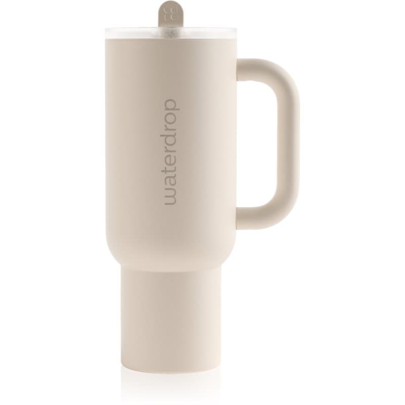 Waterdrop Explorer Tumbler roestvrijstalen tumbler met rietje White 1100 ml