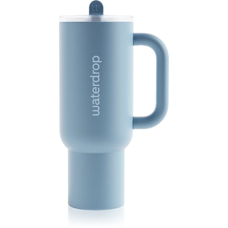 Waterdrop Explorer Tumbler roestvrijstalen tumbler met rietje Blue 1100 ml