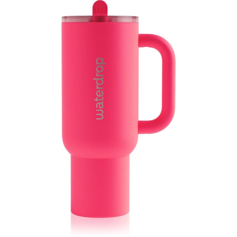 Waterdrop Explorer Tumbler roestvrijstalen tumbler met rietje (limited edition) Neon Pink 1100 ml