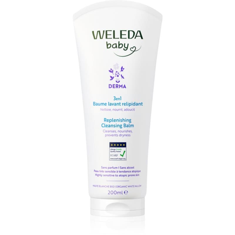 Weleda Baby Derma Wasbalsem voor het kalmeren van de huid 200 ml