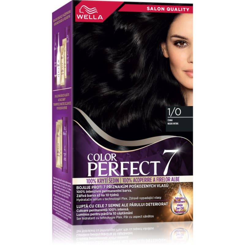 Wella Color Perfect Haarkleuring Tint 1/0 Infinite Black 1 st