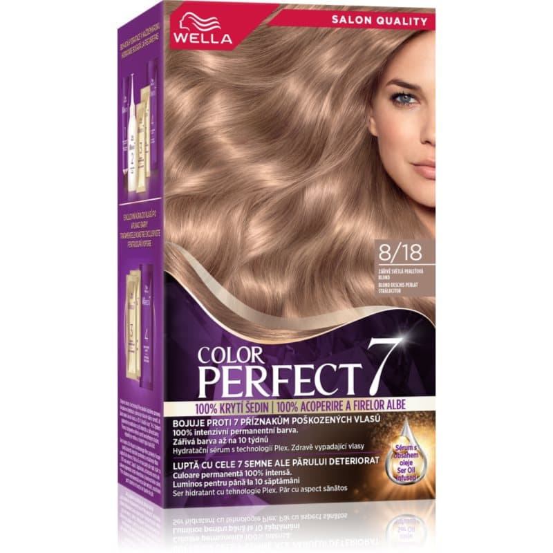 Wella Color Perfect Haarkleuring Tint 8/18 Glow Light Pearl Blond 1 st