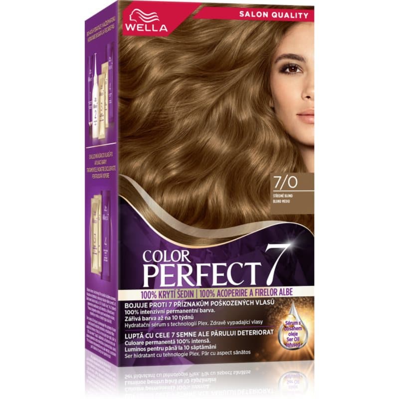 Wella Color Perfect Haarkleuring Tint 7/0 Medium Blonde 1 st