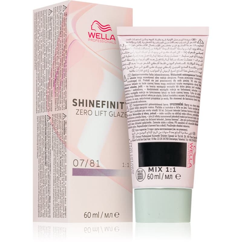 Wella Professionals Shinefinity Zero Lift Glaze demi-permanente haarkleuring Tint 07/81 - Smoky Opal 60 ml