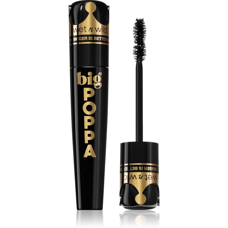 Wet n Wild Big Poppa Mascara voor Extreme Volume en Intense Zwarte Tint Blackest Black 10 ml