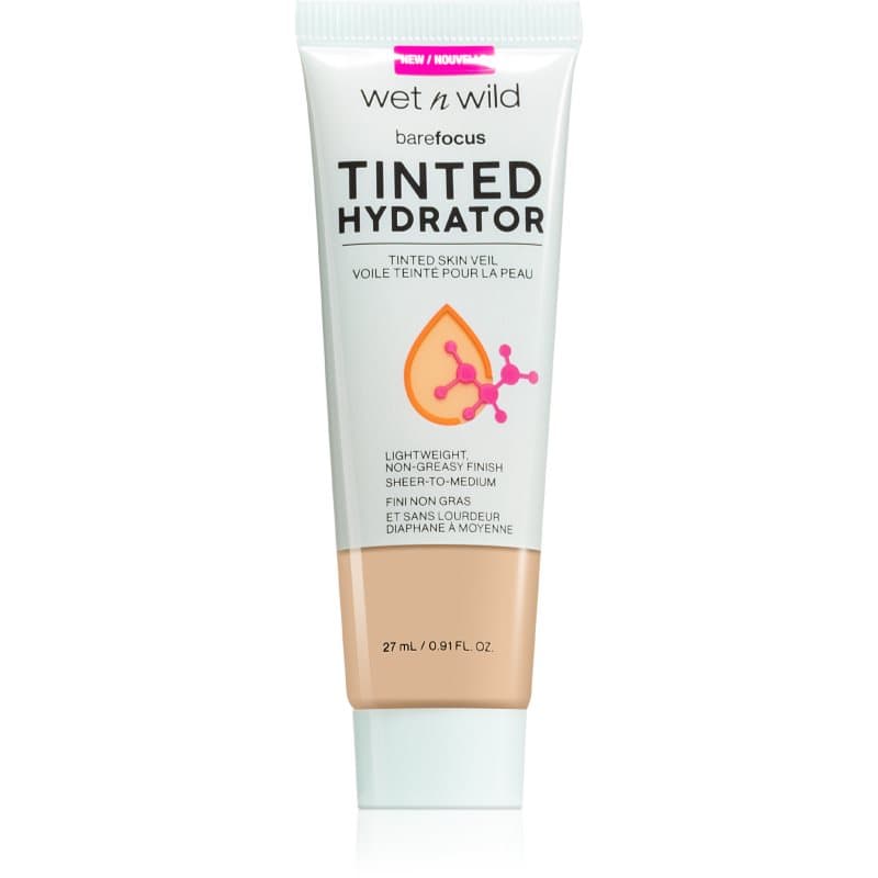 Wet n Wild BareFocus Tinted Hydrator bronzingfluid voor egale huid Tint Light Medium 27 ml
