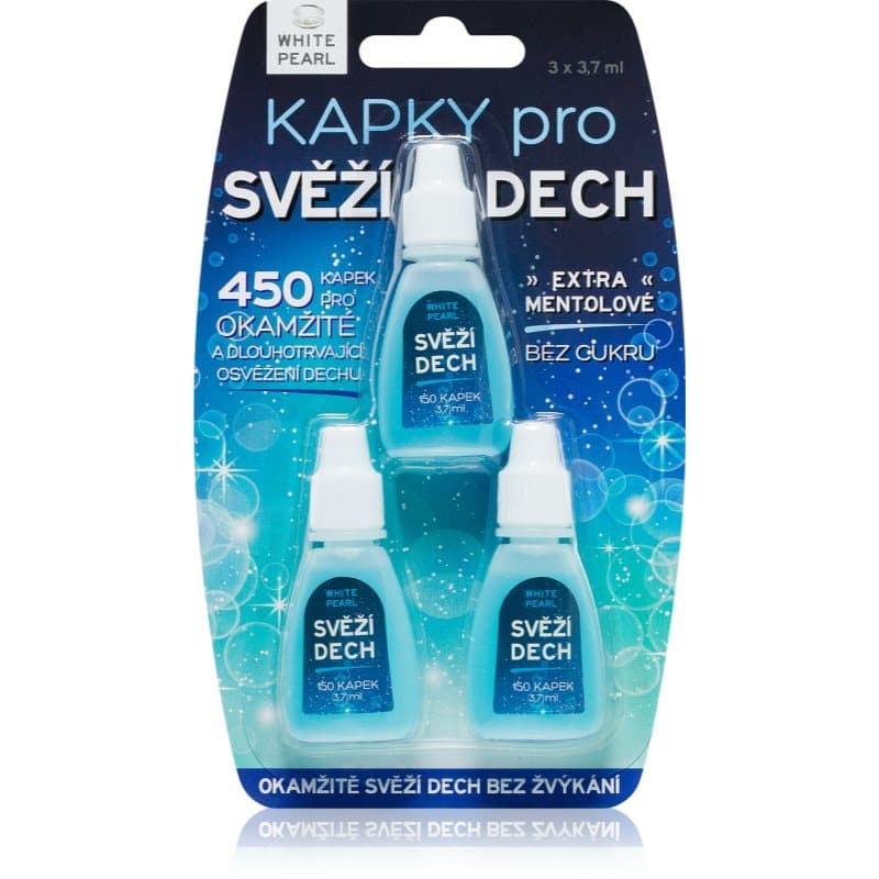 White Pearl Dental Care Frisse Adem Druppels 3 x 3.7 ml