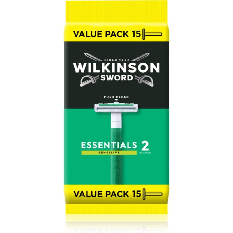 Wilkinson Sword Essentials 2 Sensitive Wegwerp Scheermessen 15 st