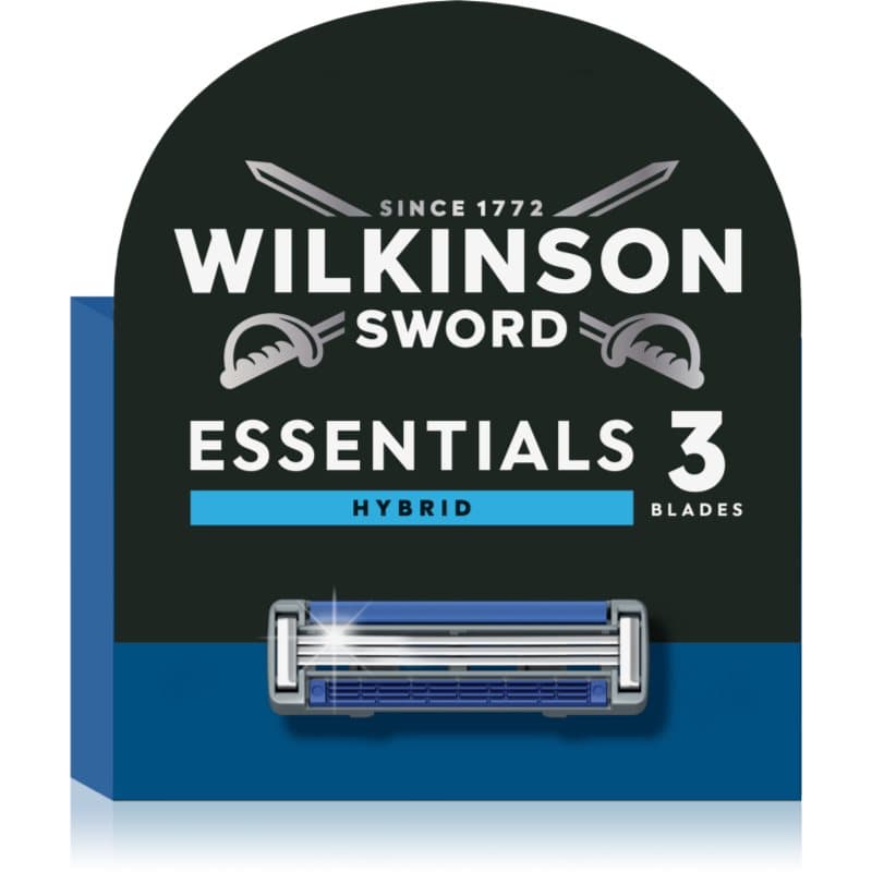 Wilkinson Sword Essentials 3 Hybrid Vervangende Open Messen 4 st