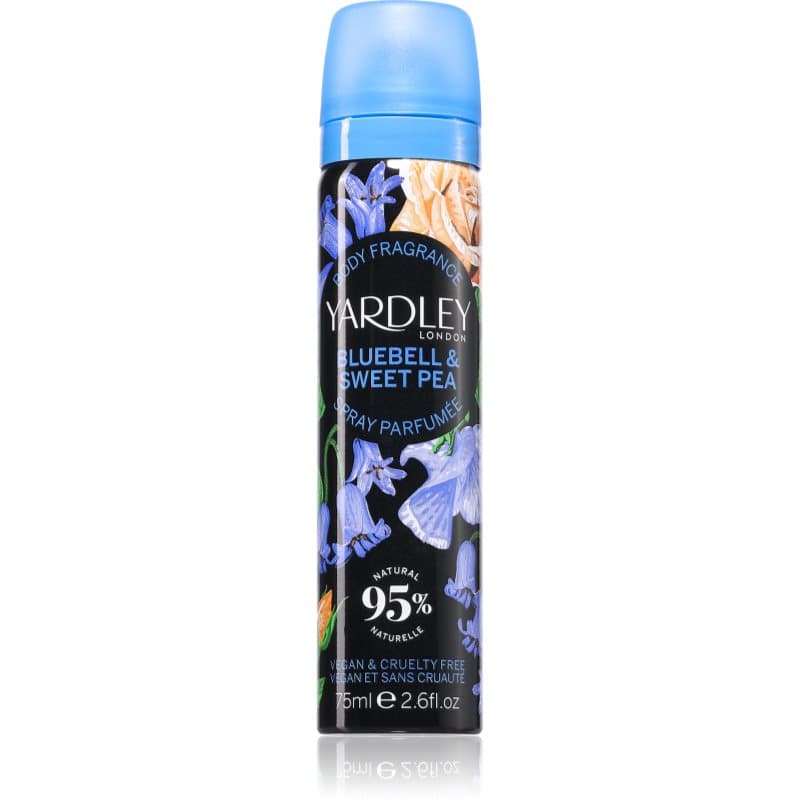 Yardley Bluebell & Sweetpea Body Spray voor Vrouwen 75 ml