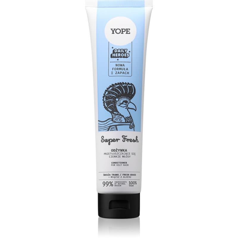 Yope Daily Heroes Fresh Conditioner Fresh Grass Volume Conditioner voor Vet Haar 170 ml