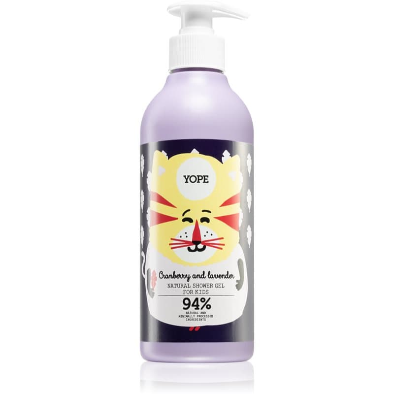 Yope Cranberry & Lavender intensief hydraterende douchegel voor Kinderen 400 ml