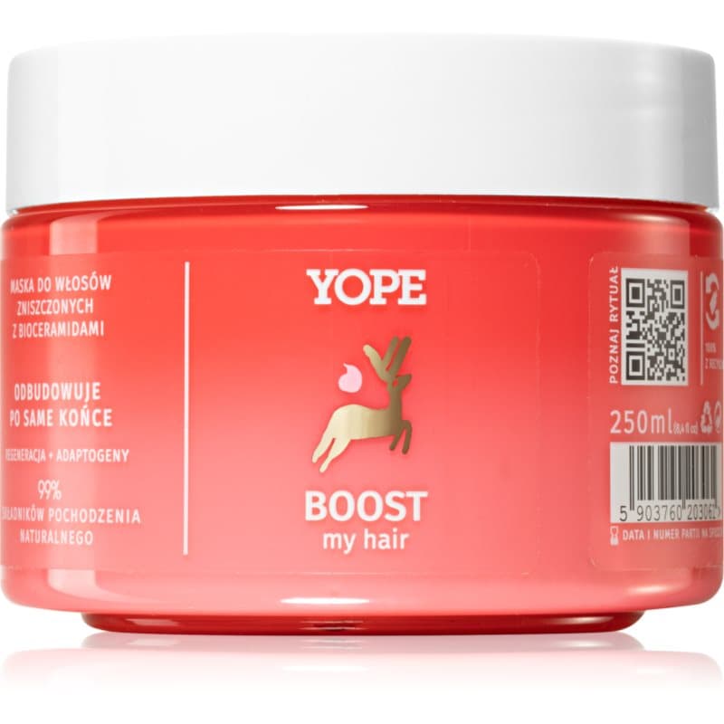Yope BOOST my hair herstellend masker voor beschadigd haar 250 ml