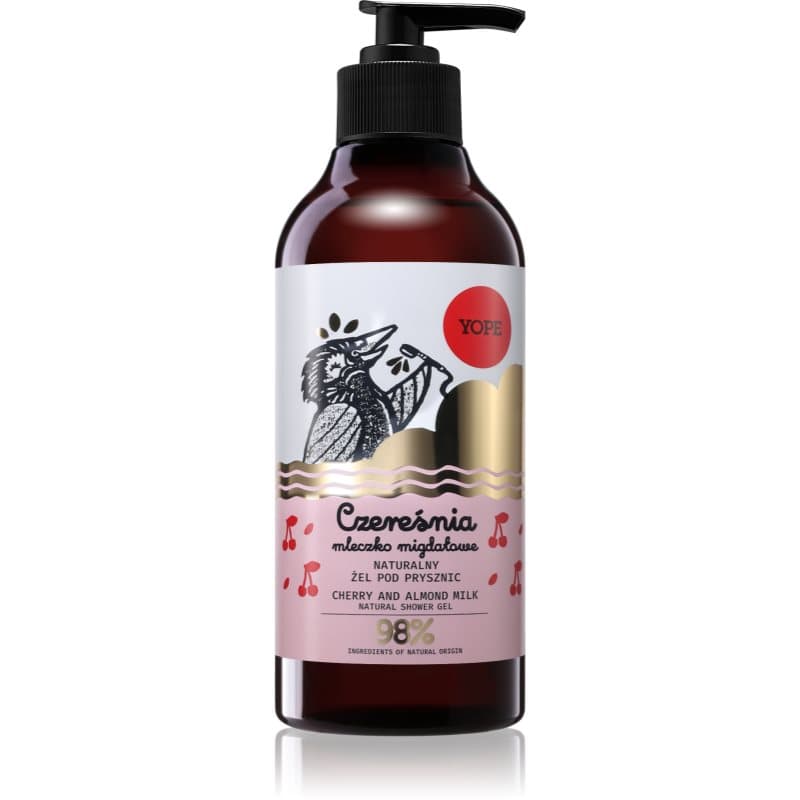 Yope Cherry & Almond Milk natuurlijke douchegel 400 ml