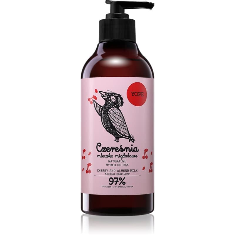 Yope Cherry & Almond Milk Natuurlijke Zeep voor de Handen 500 ml