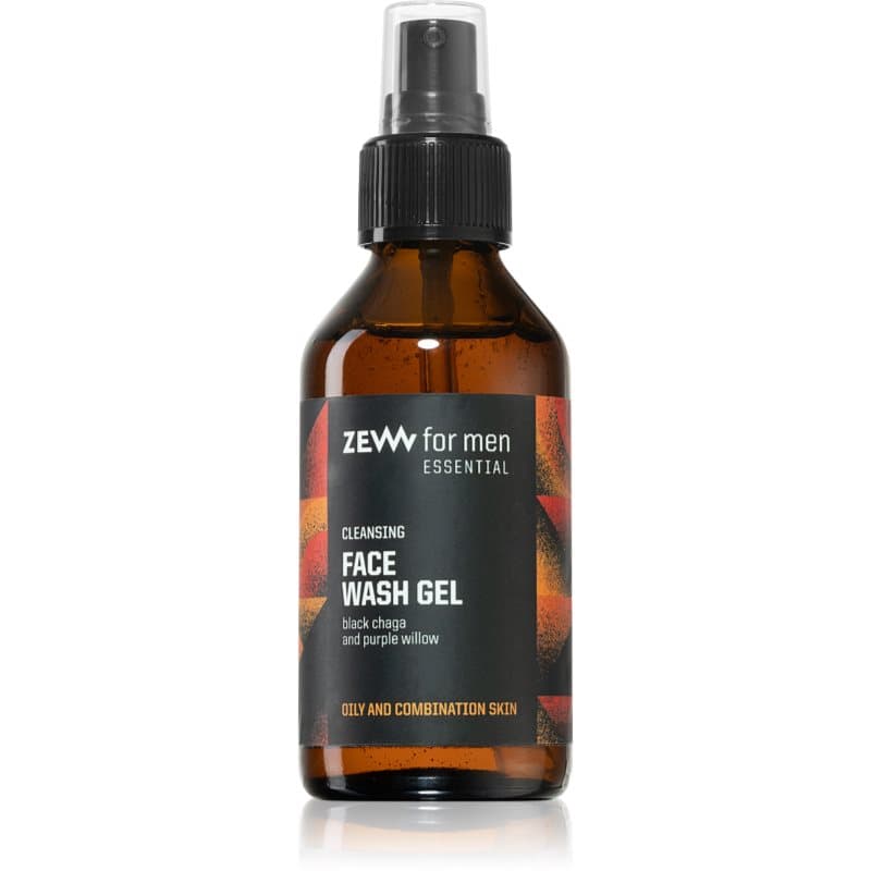 Zew For Men Essential Face Wash Gel Reinigingsgel voor Gemengde en Vette Huid voor Mannen 100 ml