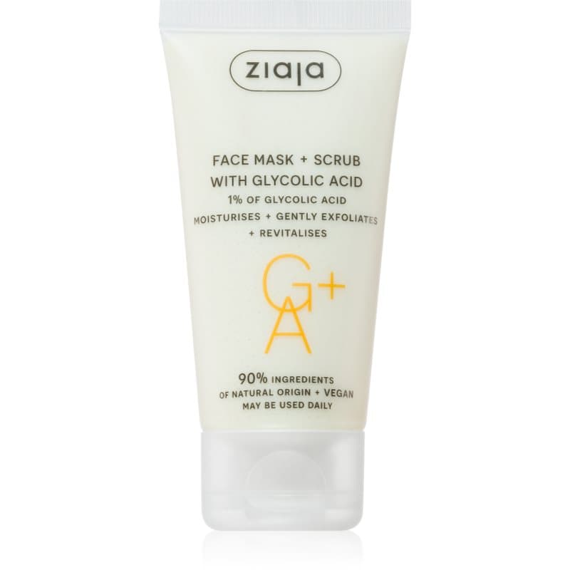 Ziaja Face Mask + Scrub with Glycolic Acid Peeling Masker 55 ml