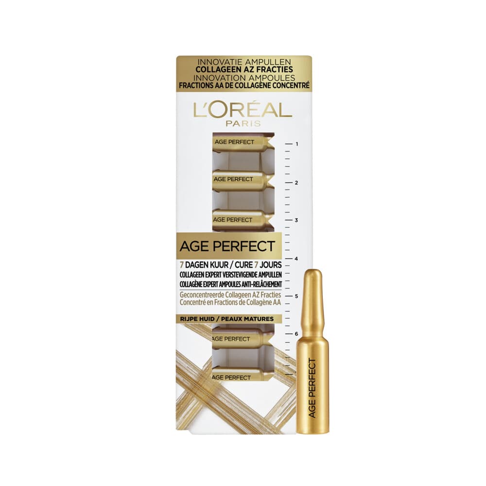 1+1 gratis: L'Oréal Age Perfect Verstevigende Collageen Ampullen 7 stuks