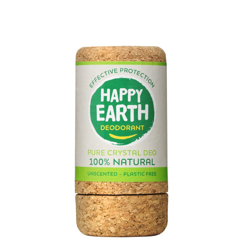 1+1 gratis: Happy Earth 100% Natuurlijke Crystal Unscented Deodorant 90 gr