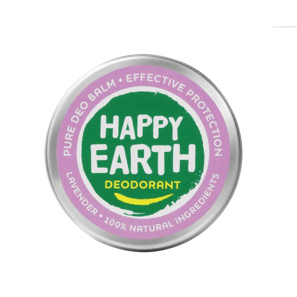 1+1 gratis: Happy Earth 100% Natuurlijke Deodorant Balm Lavender 45 gr