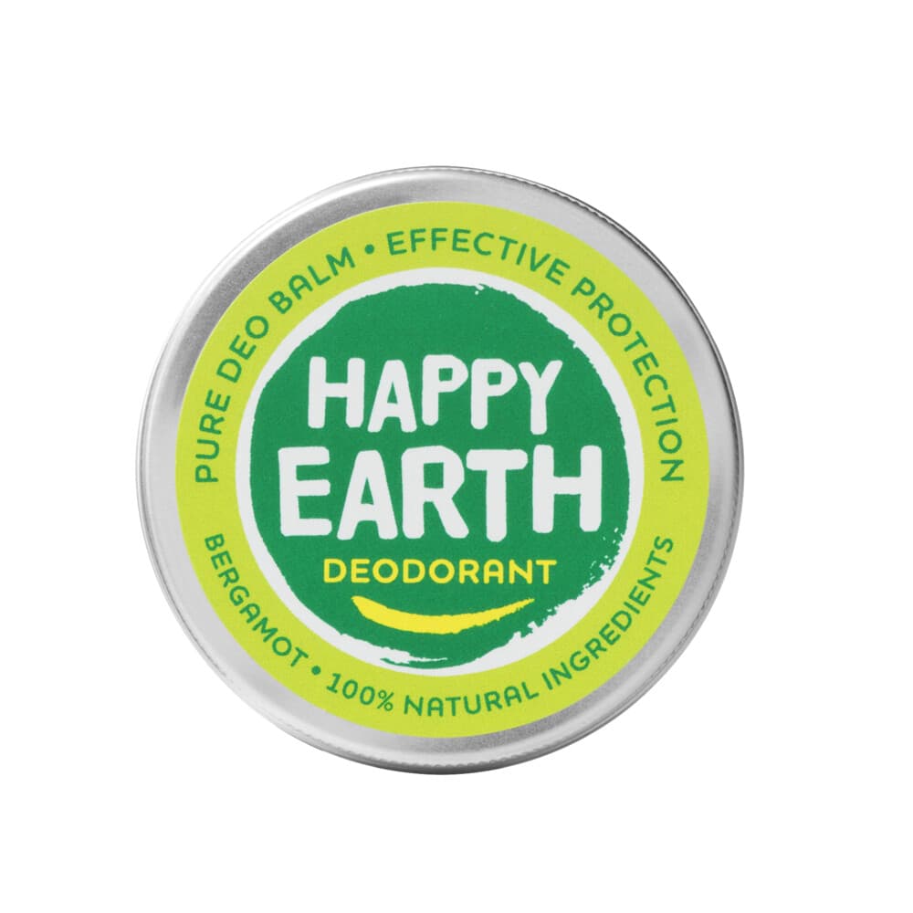 1+1 gratis: Happy Earth 100% Natuurlijke Deodorant Balm Bergamot 45 gr