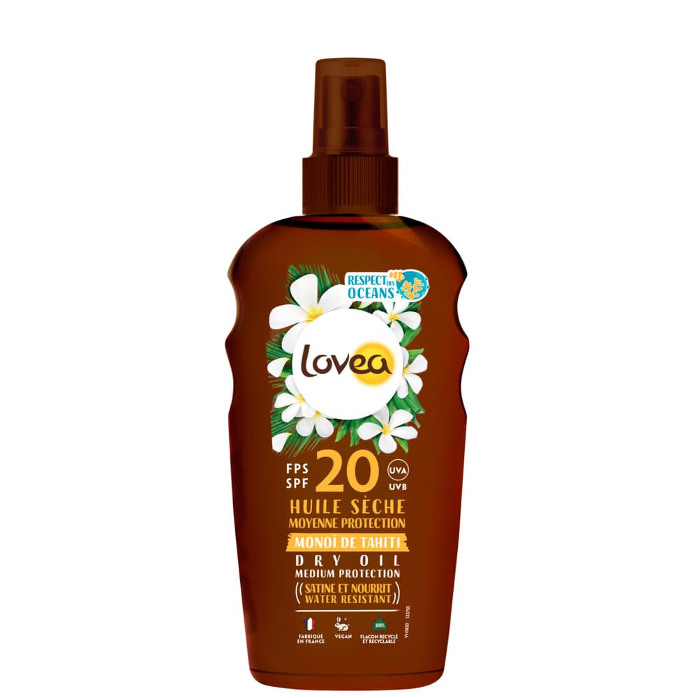 2e halve prijs: Lovea Sun Dry Oil Spray Zonnebrand SPF 20 150 ml