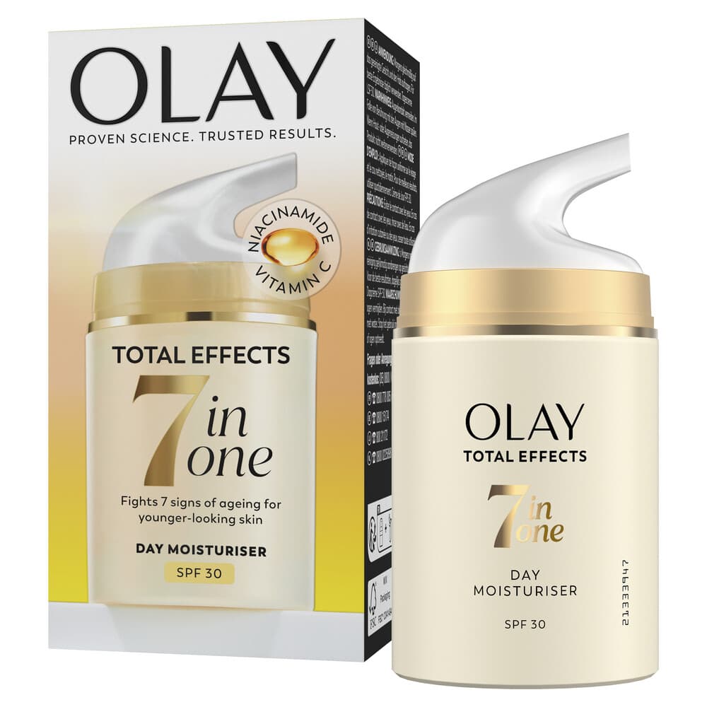 4x Olay Total Effects 7-in-1 Dagcrème SPF 30 50 ml