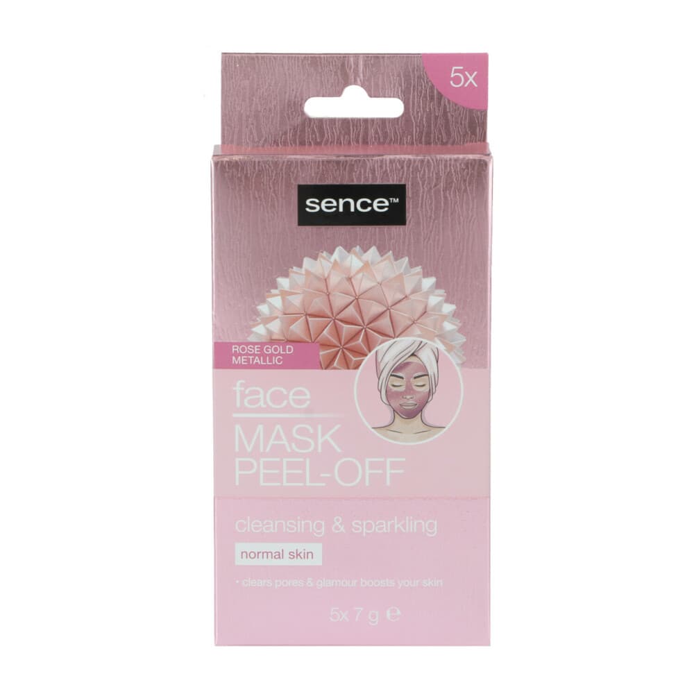 2x Sence Gezichtsmasker Peel-off Rose Goud 5 stuks