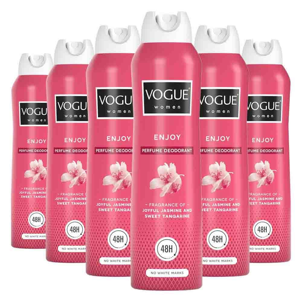6x Vogue Enjoy Parfum Deodorant 150 ml
