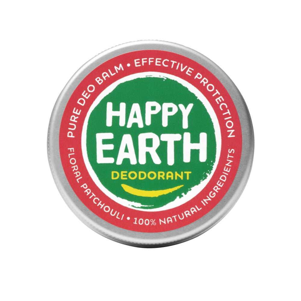 1+1 gratis: Happy Earth 100% Natuurlijke Deodorant Balm Floral Patchouli 45 gr